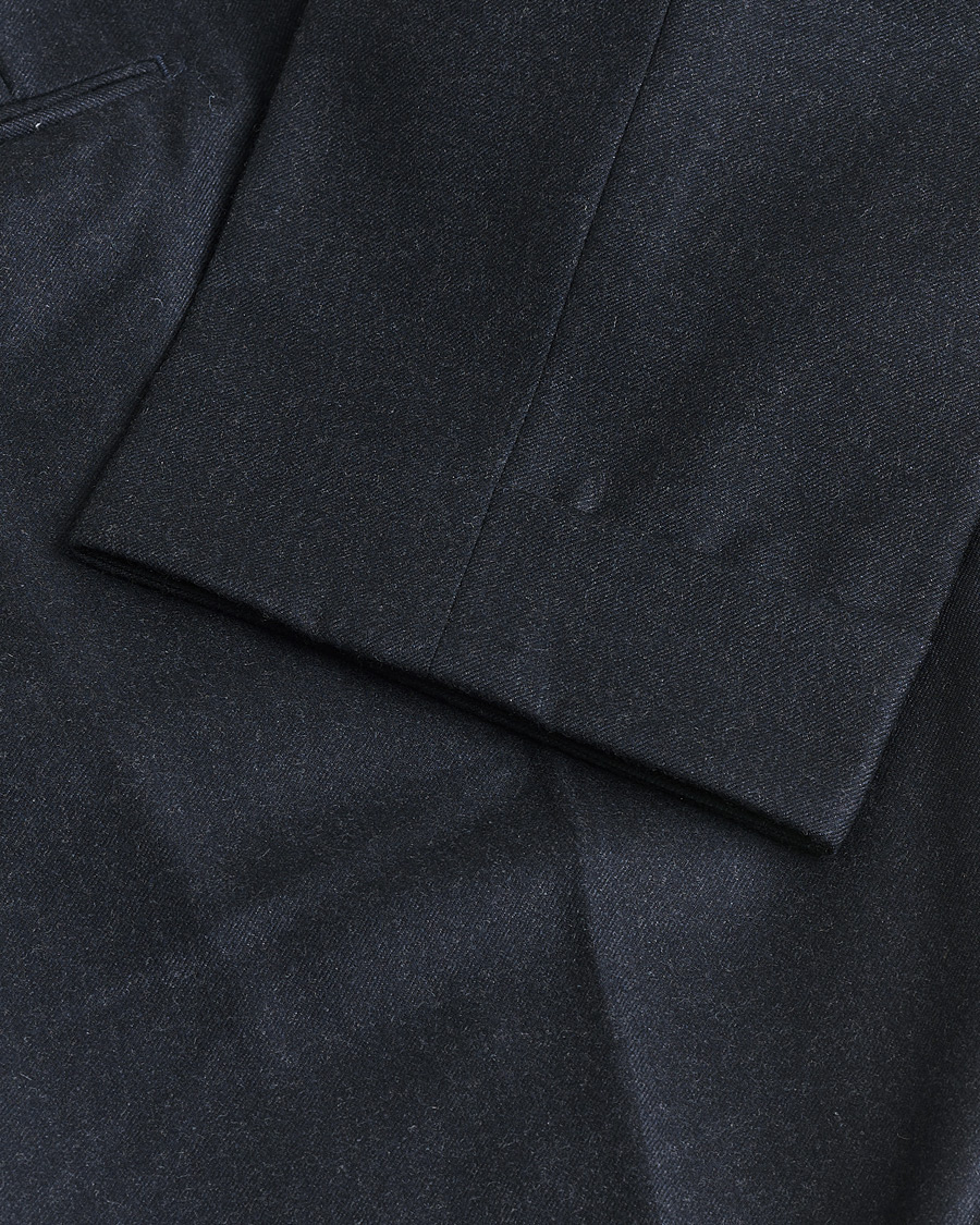 Men | Pre-owned Trousers | Pre-owned | Incotex Slim Fit Flannel Trousers Navy 50