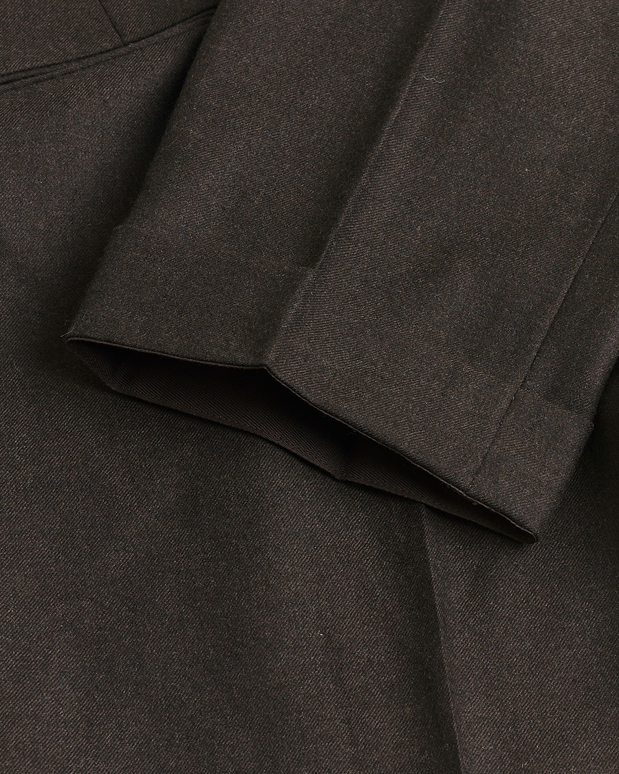 Men | Pre-owned Trousers | Pre-owned | Incotex Slim Fit Flannel Trousers Brown 50