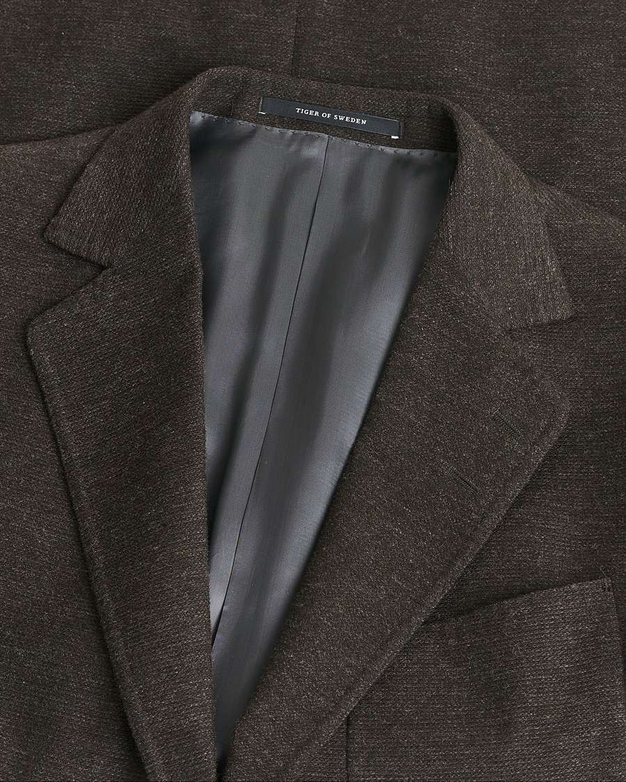 Men | Pre-owned Blazers | Pre-owned | Tiger of Sweden Patch Pocket Wool Blazer Brown 50