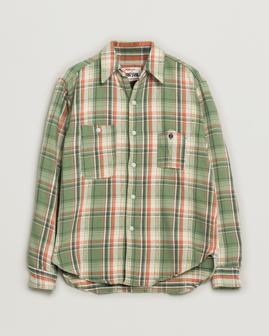 Big Yank 1942 Flannel Shirt Green Check S at CareOfCarl.com