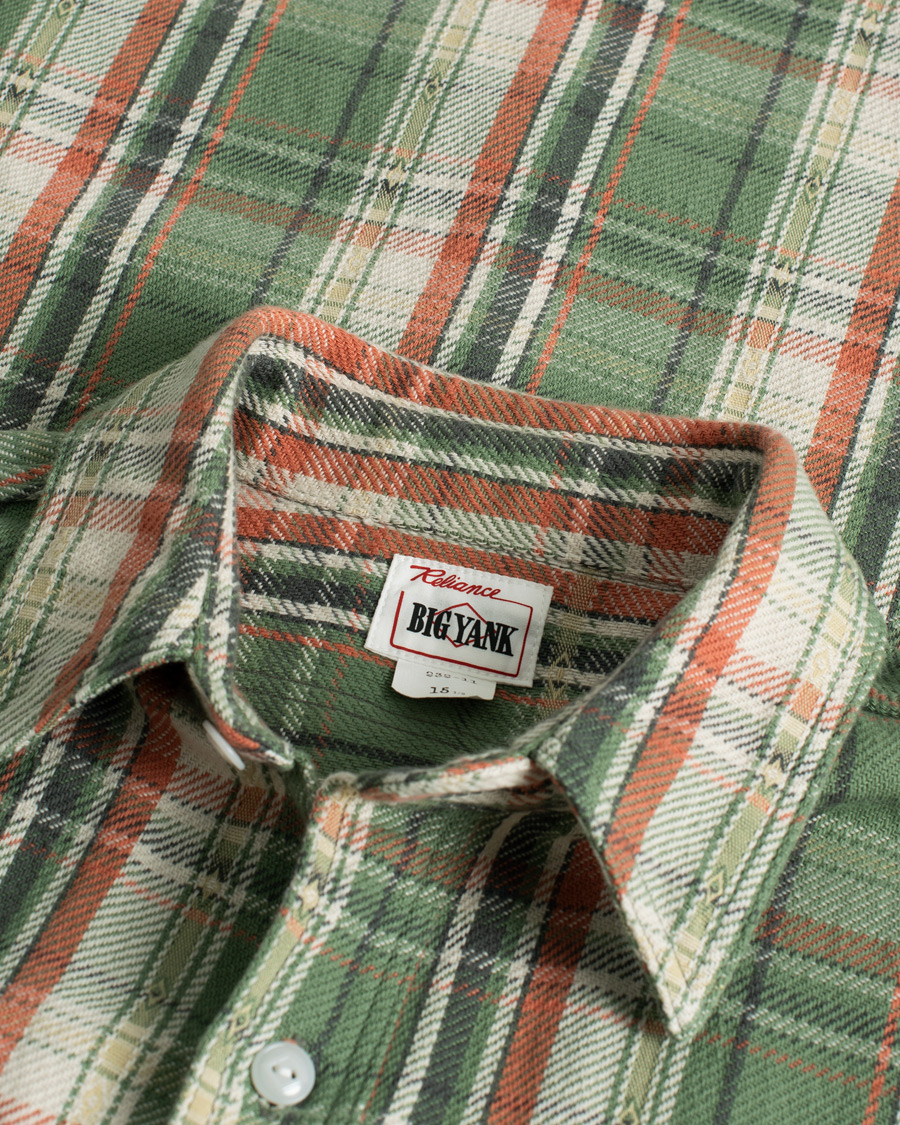 Men | Shirts | Pre-owned | Big Yank 1942 Flannel Shirt Green Check S