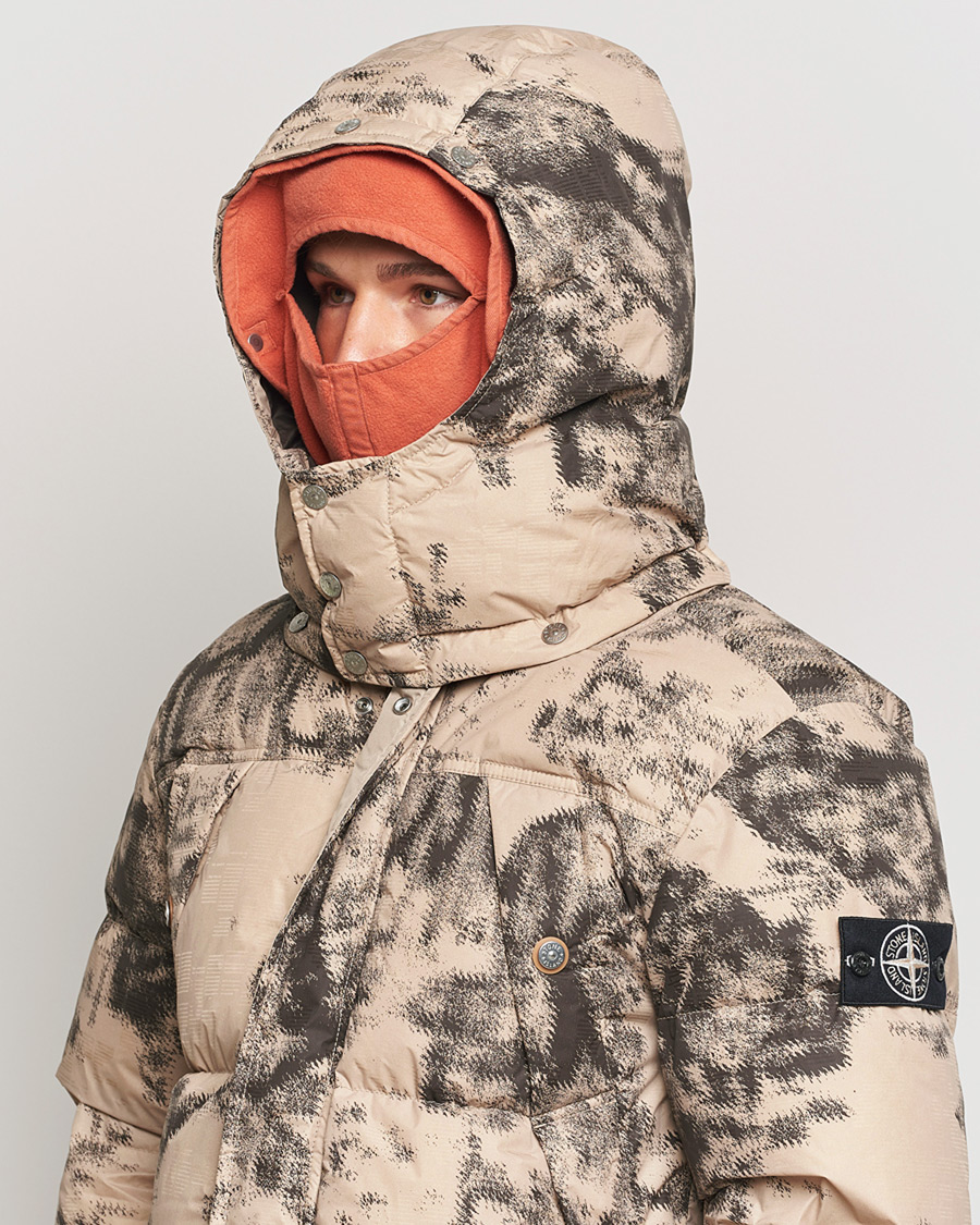 Men | Pre-owned Coats & Jackets | Pre-owned | Stone Island Thermo Sensitive Camo Down Jacket Dove Grey L