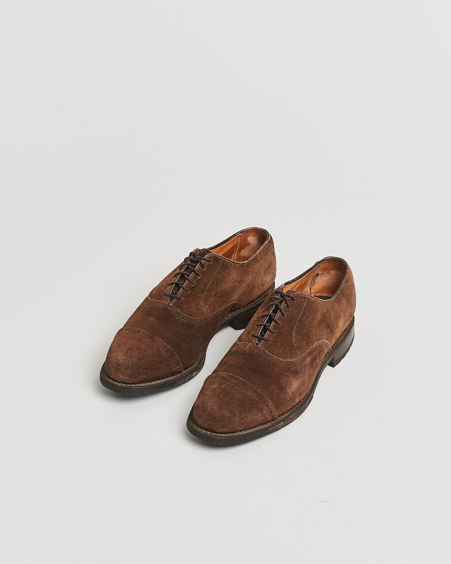 Allen Edmonds Barlow Oxford Dark Brown Suede UK8,5 - EU42 at