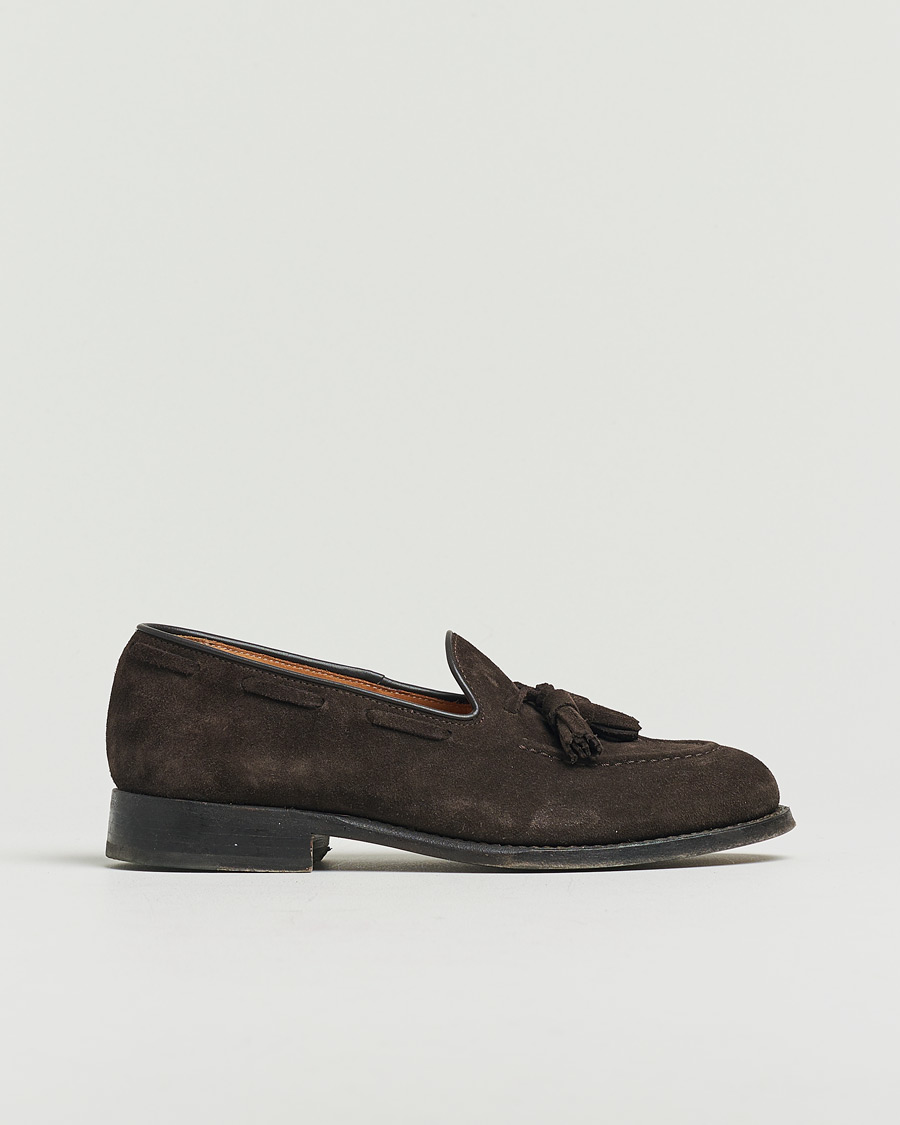 Men | Myrqvist Mölle Tassel Loafer Dark Brown Suede UK6 - EU40 | Pre-owned | Myrqvist Mölle Tassel Loafer Dark Brown Suede UK6 - EU40