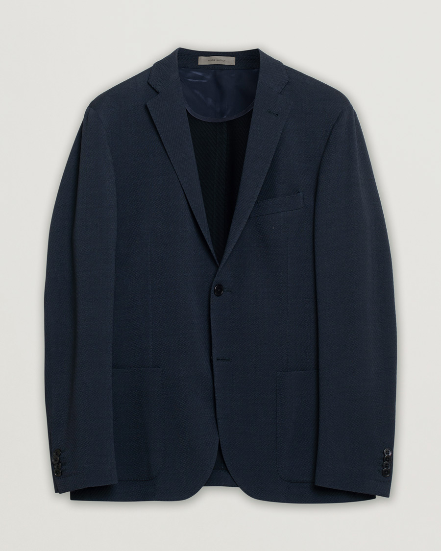 Corneliani Wool Blazer Navy 50 at CareOfCarl.com