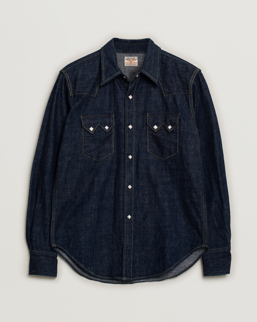The Real McCoy's Denim Sawtooth Western Shirt Indigo S at