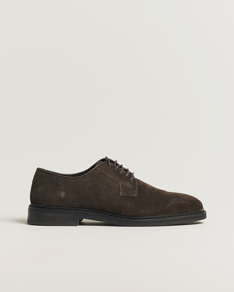 Men | GANT Bidford Suede Derby Ebony Brown | Pre-owned | GANT Bidford Suede Derby Ebony Brown