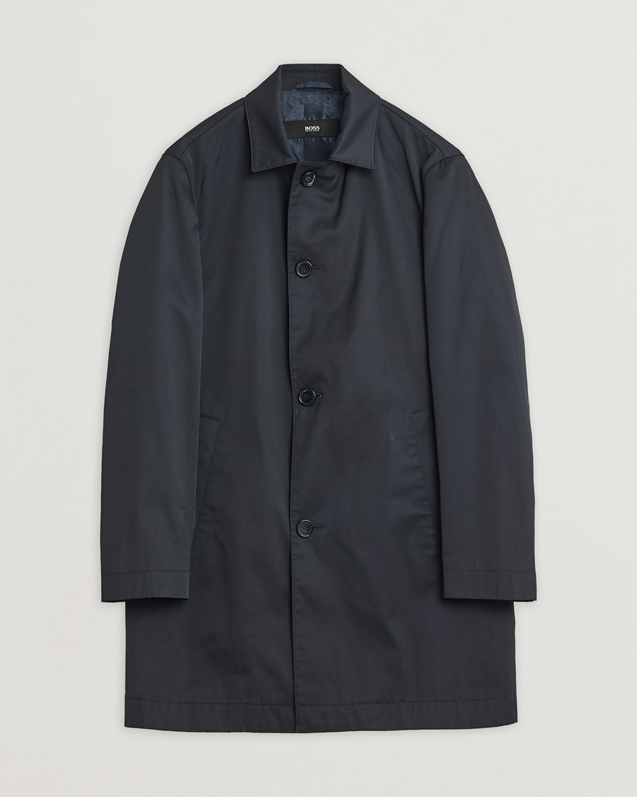 Men | Pre-owned Coats & Jackets | Pre-owned | Hugo Boss Water Repellent Car Coat Navy 48