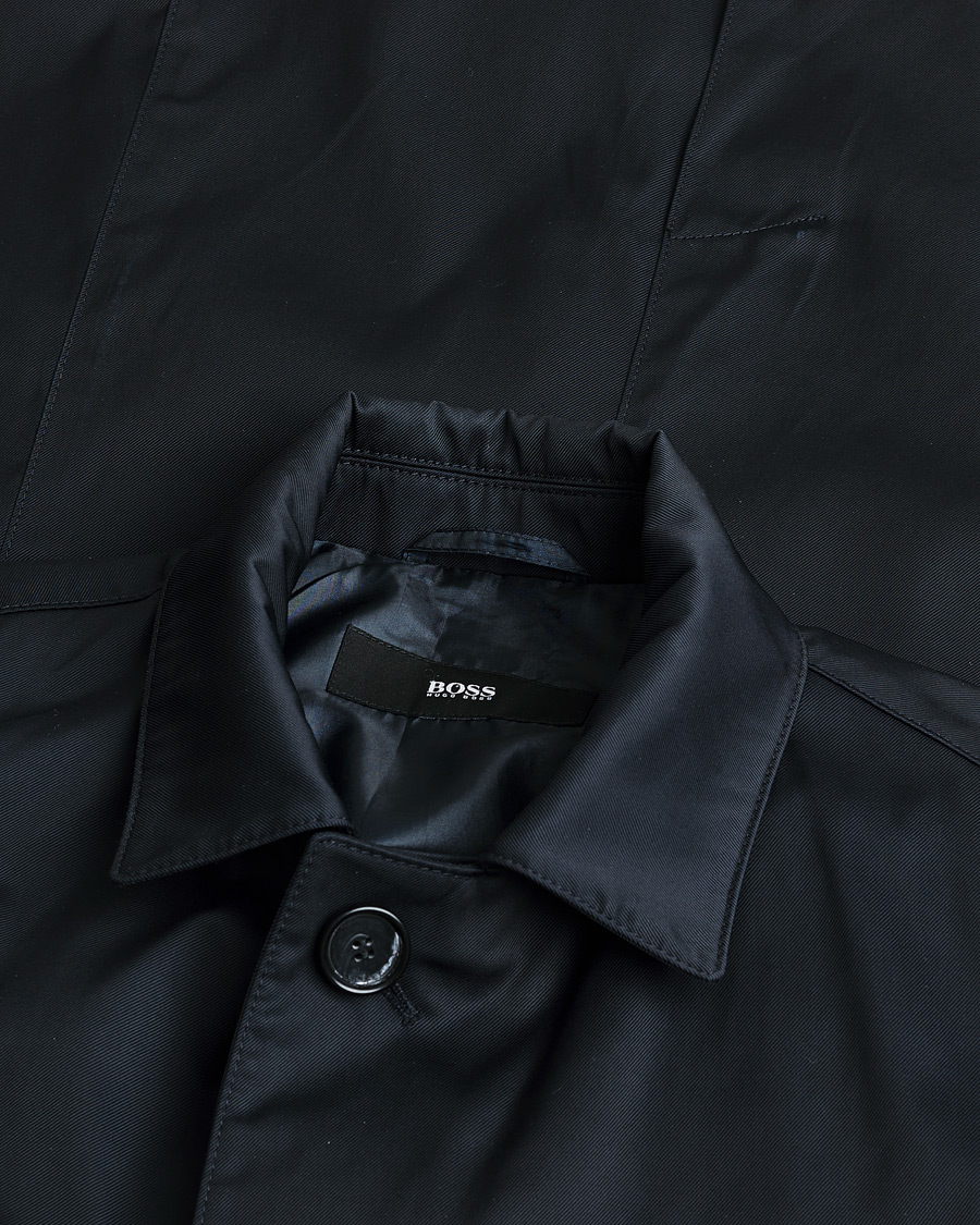 Men | Pre-owned Coats & Jackets | Pre-owned | Hugo Boss Water Repellent Car Coat Navy 48