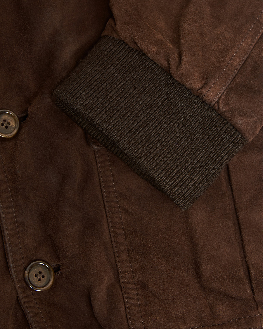 Men | Pre-owned Coats & Jackets | Pre-owned | Valstar Valstarino Suede Jacket Dark Brown 54