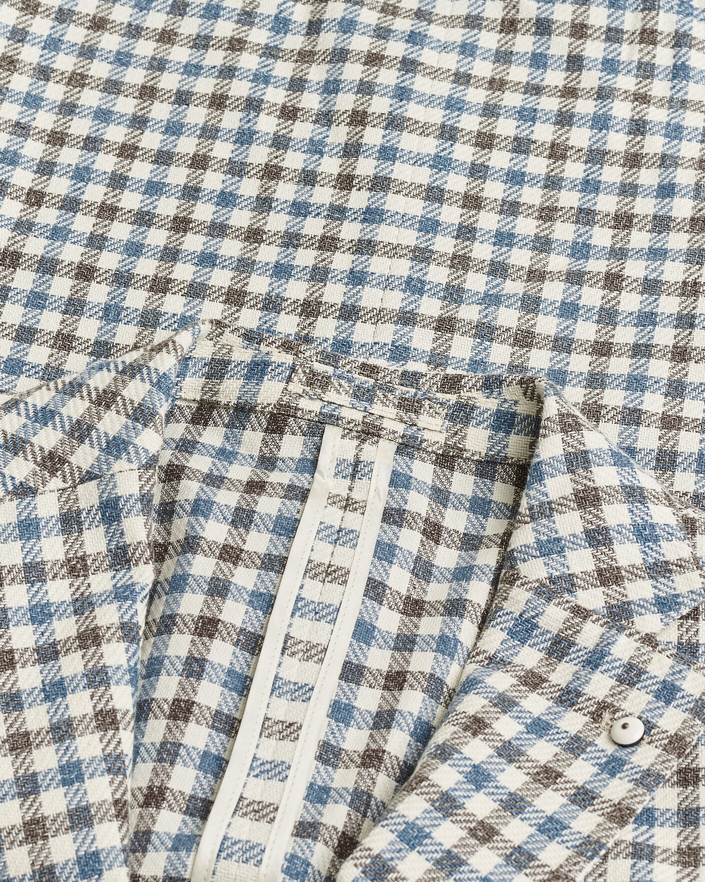 Men | Pre-owned Blazers | Pre-owned | L.B.M. 1911 Jack Regular Fit Checked Blazer Blue/Brown 52