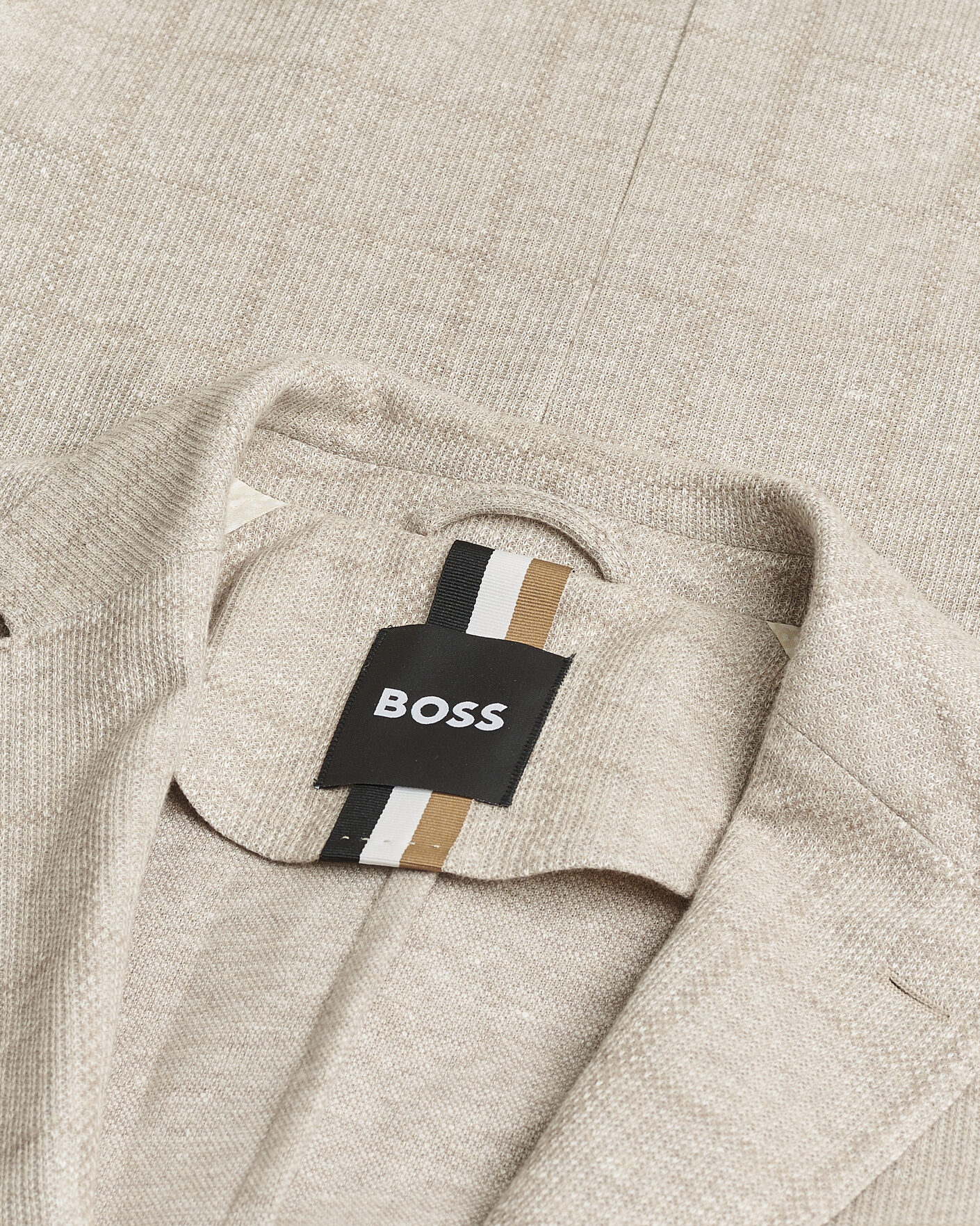Men | Pre-owned Blazers | Pre-owned | BOSS BLACK Hanry Checked Jersey Patch Pocket Blazer Open White 52