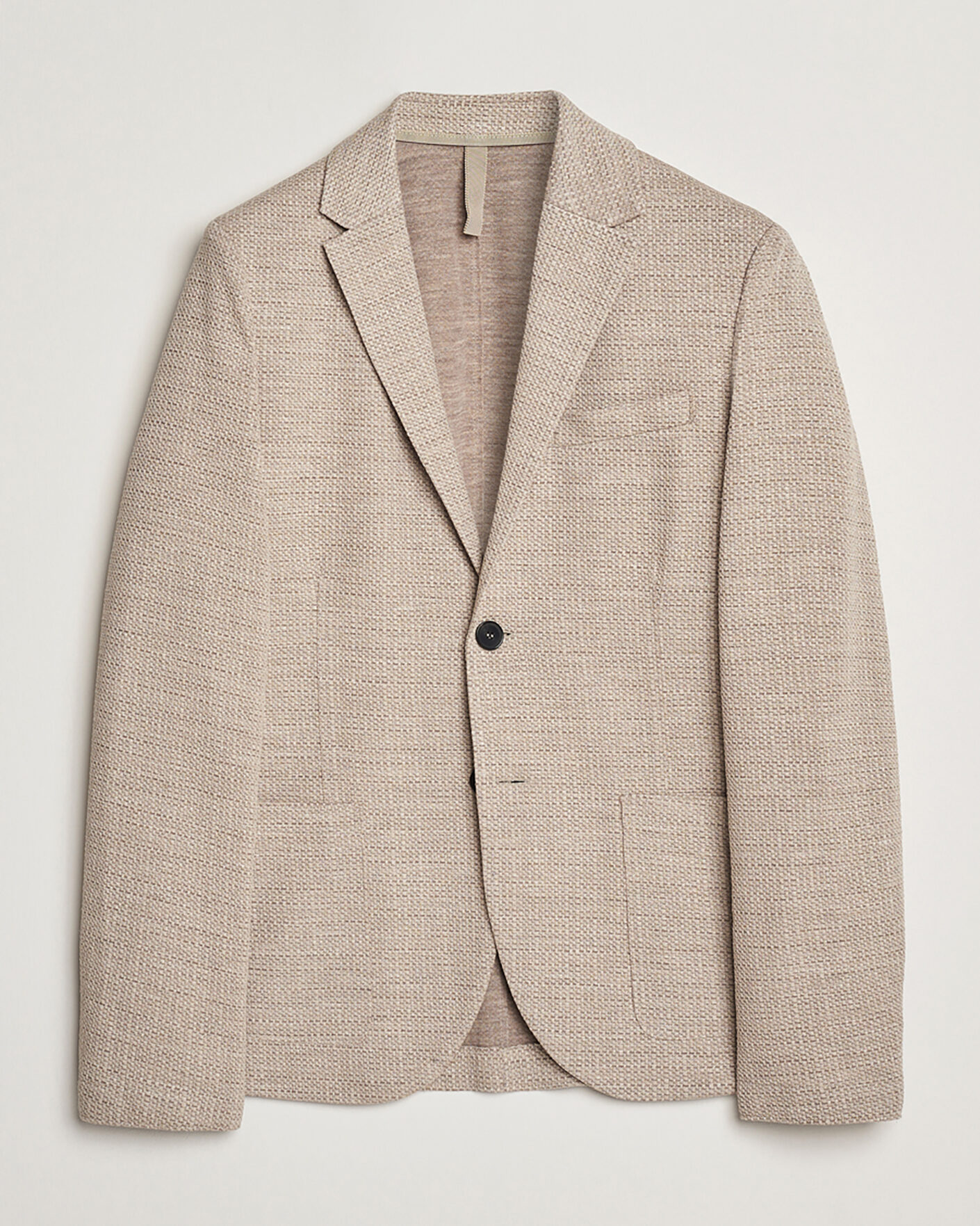 Men | Pre-owned Blazers | Pre-owned | Harris Wharf London Loro Piana Hopsack Wool/Silk/Linen Blazer Oat 50