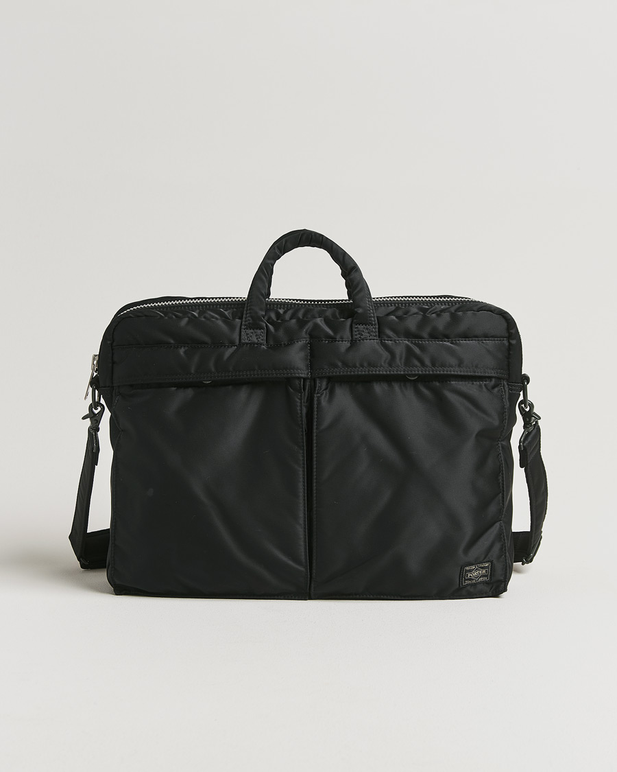 Men | Porter-Yoshida & Co. Tanker 2Way Document Bag Black | Pre-owned | Porter-Yoshida & Co. Tanker 2Way Document Bag Black