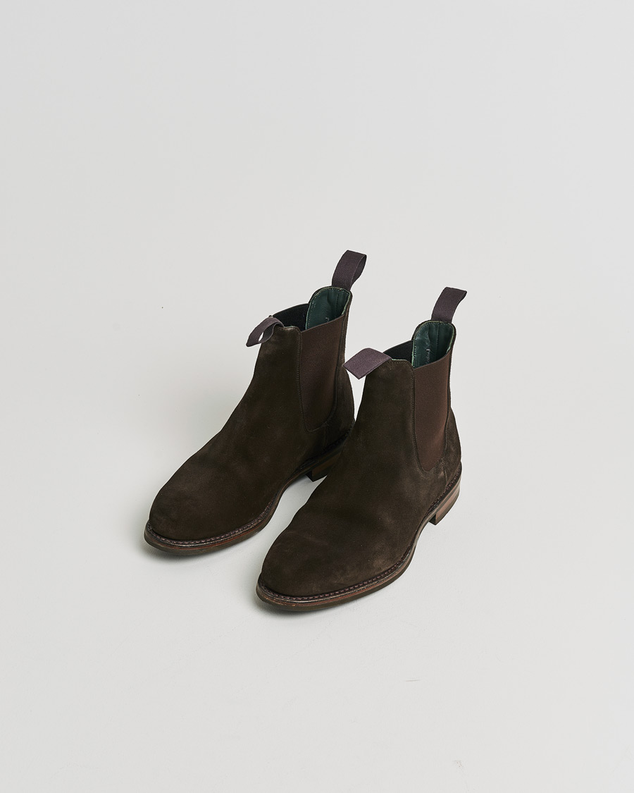 Men | Pre-owned Welted shoes | Pre-owned | Drake's Chelsea Boot Brown Suede UK9 - EU43