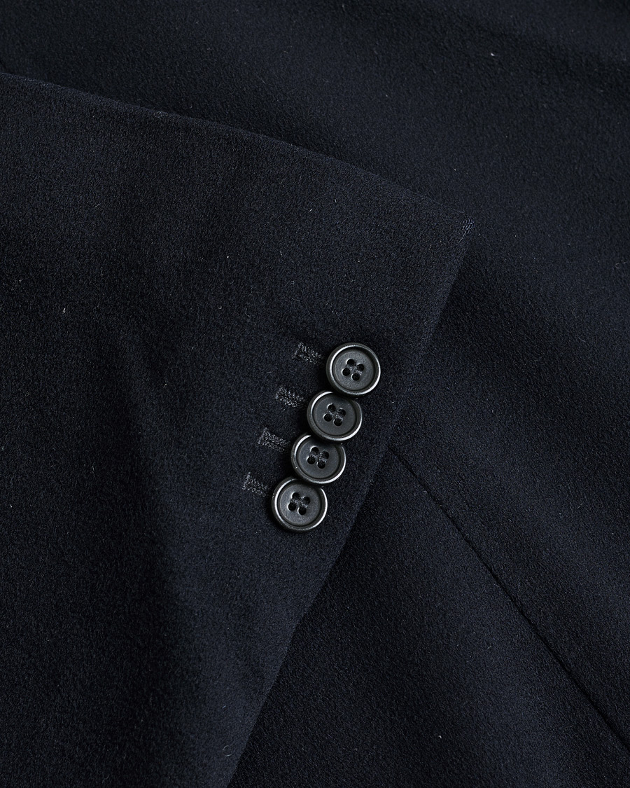 Men | Aspesi Double Breasted Wool Coat Navy M | Pre-owned | Aspesi Double Breasted Wool Coat Navy M