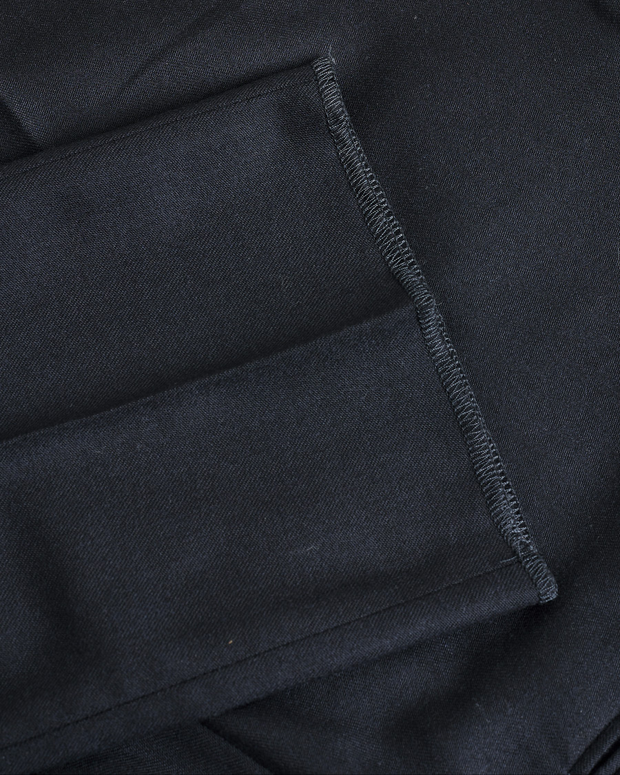 Men | Pre-owned Trousers | Pre-owned | Slowear Tekno Sartorial Flannel Trousers Navy 44