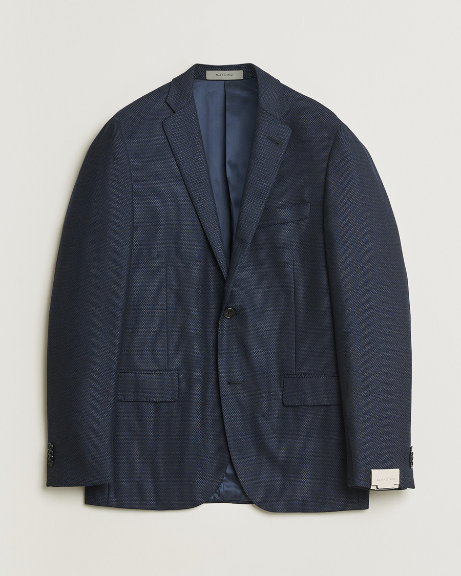 Men | Pre-owned Blazers | Pre-owned | Corneliani Wool & Cashmere Blazer Navy 48