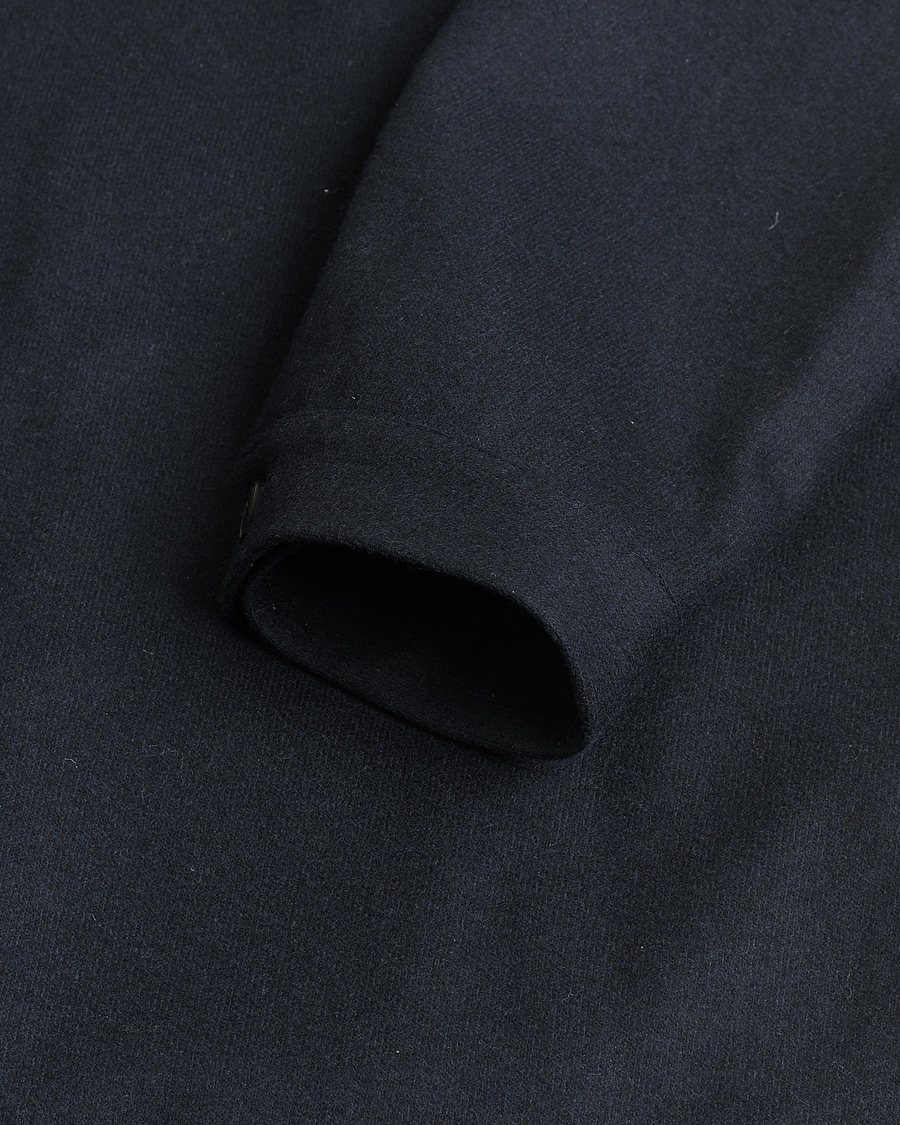 Men | Pre-owned Coats & Jackets | Pre-owned | Sunspel Boiled Wool Jersey Jacket Navy M