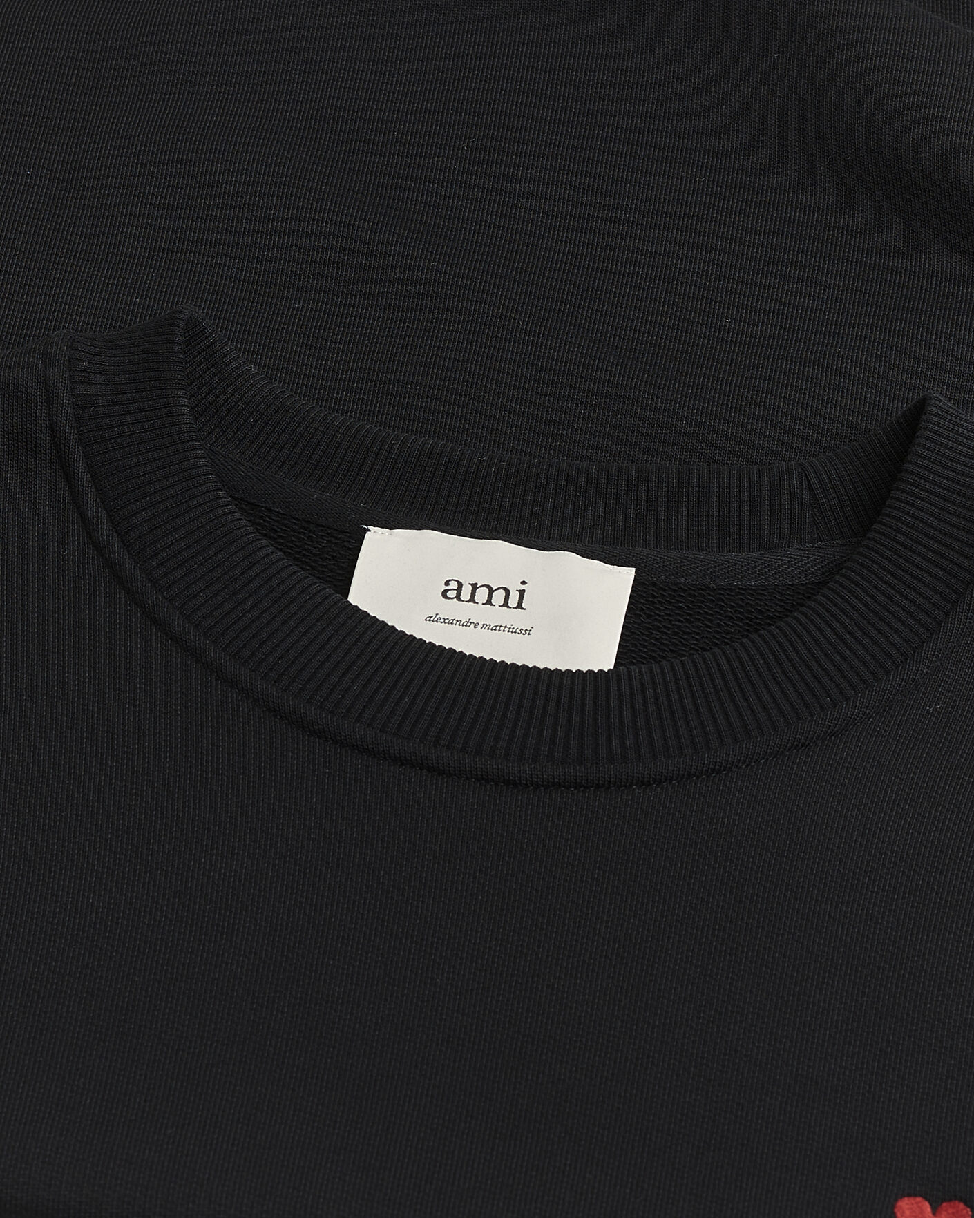 Men | Pre-owned Sweaters & Knitwear | Pre-owned | AMI Heart Logo Sweatshirt Black M