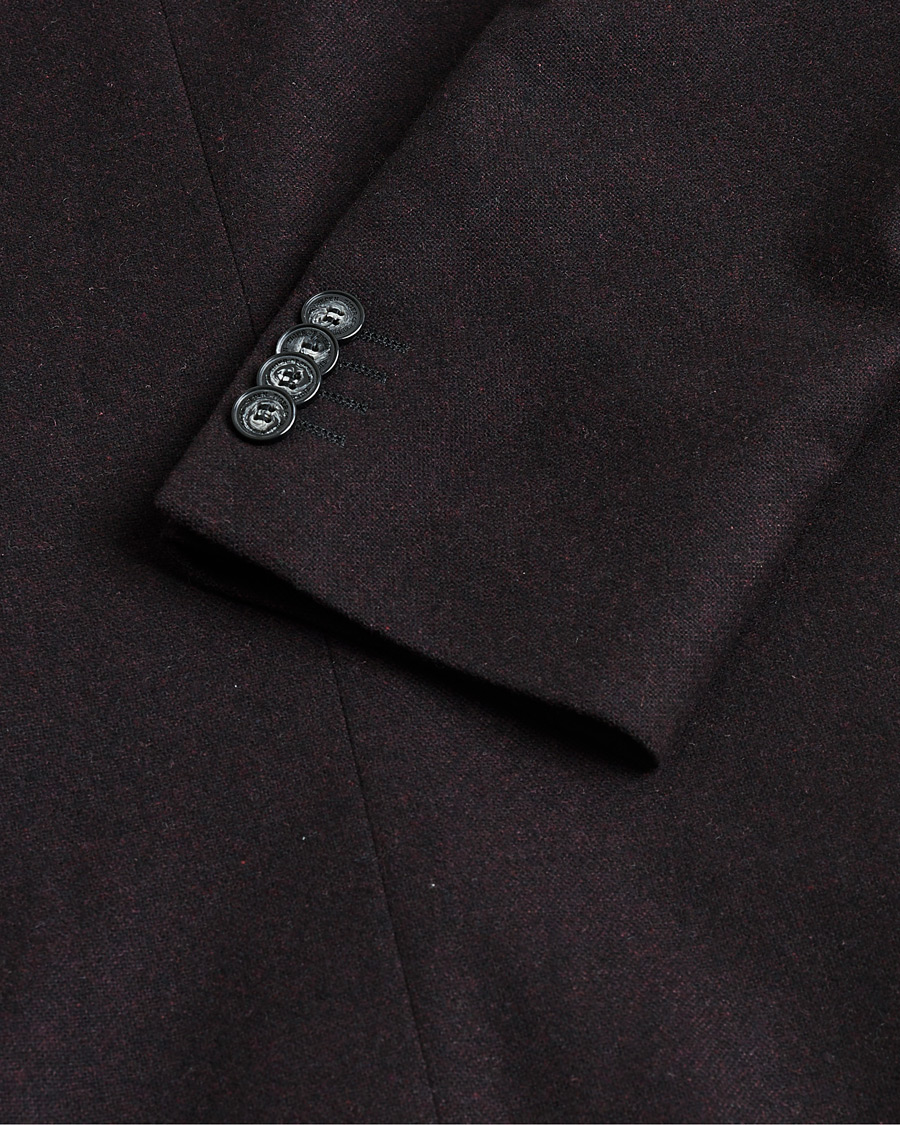 Men | Pre-owned Blazers | Pre-owned | Tiger of Sweden Flannel Wool Blazer Burgundy 48