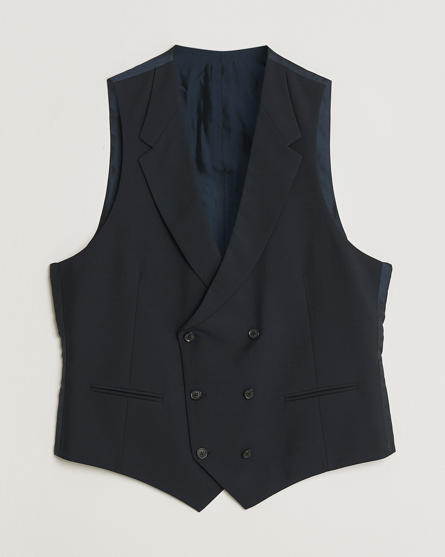 Men | Caruso Mohair Blend Aida 3-Piece Suit Navy 50 | Pre-owned | Caruso Mohair Blend Aida 3-Piece Suit Navy 50