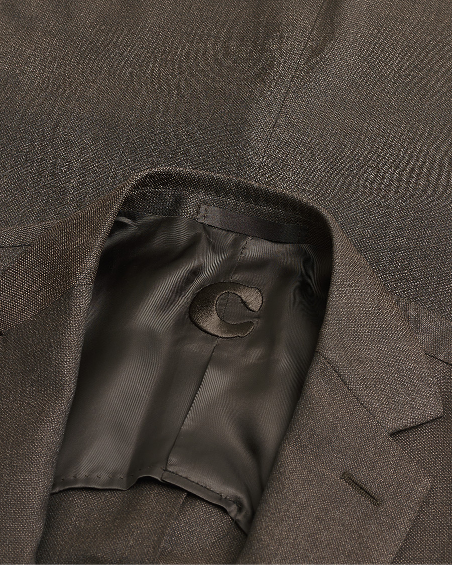 Men | Caruso Wool & Cashmere Suit Brown 48 | Pre-owned | Caruso Wool & Cashmere Suit Brown 48