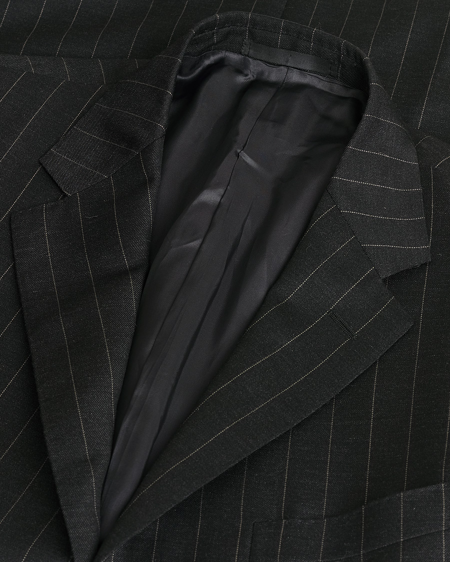 Men | Pre-owned Suits | Pre-owned | Caruso Pinstripe Wool Suit Black 52