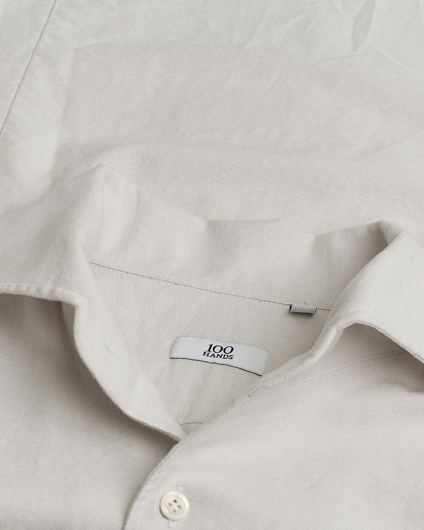 Men | Pre-owned Shirts | Pre-owned | 100Hands Washed Oxford Shirt Grey 41/16