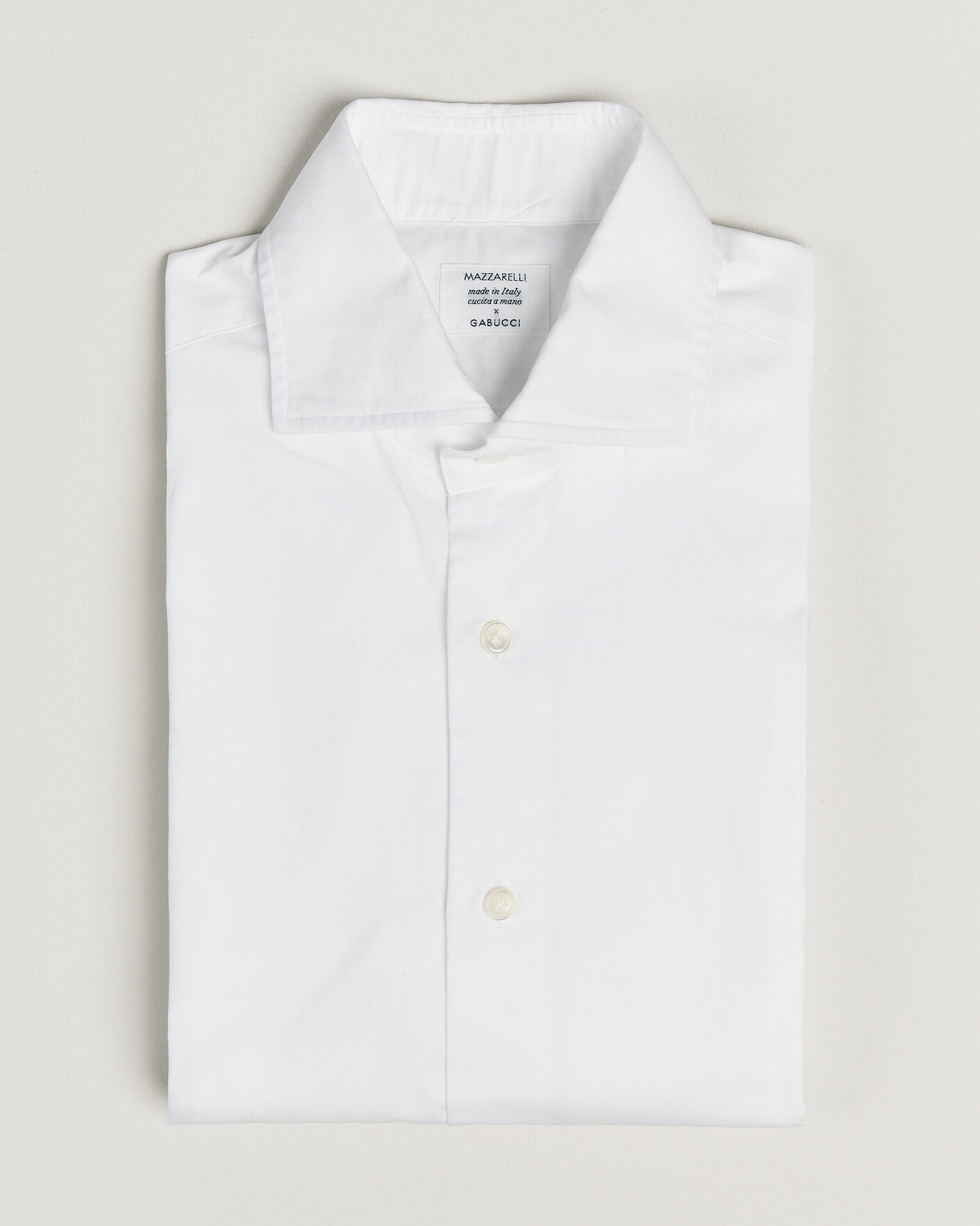 Men | Pre-owned Shirts | Pre-owned | Mazzarelli Soft Cotton Shirt White 39 - M