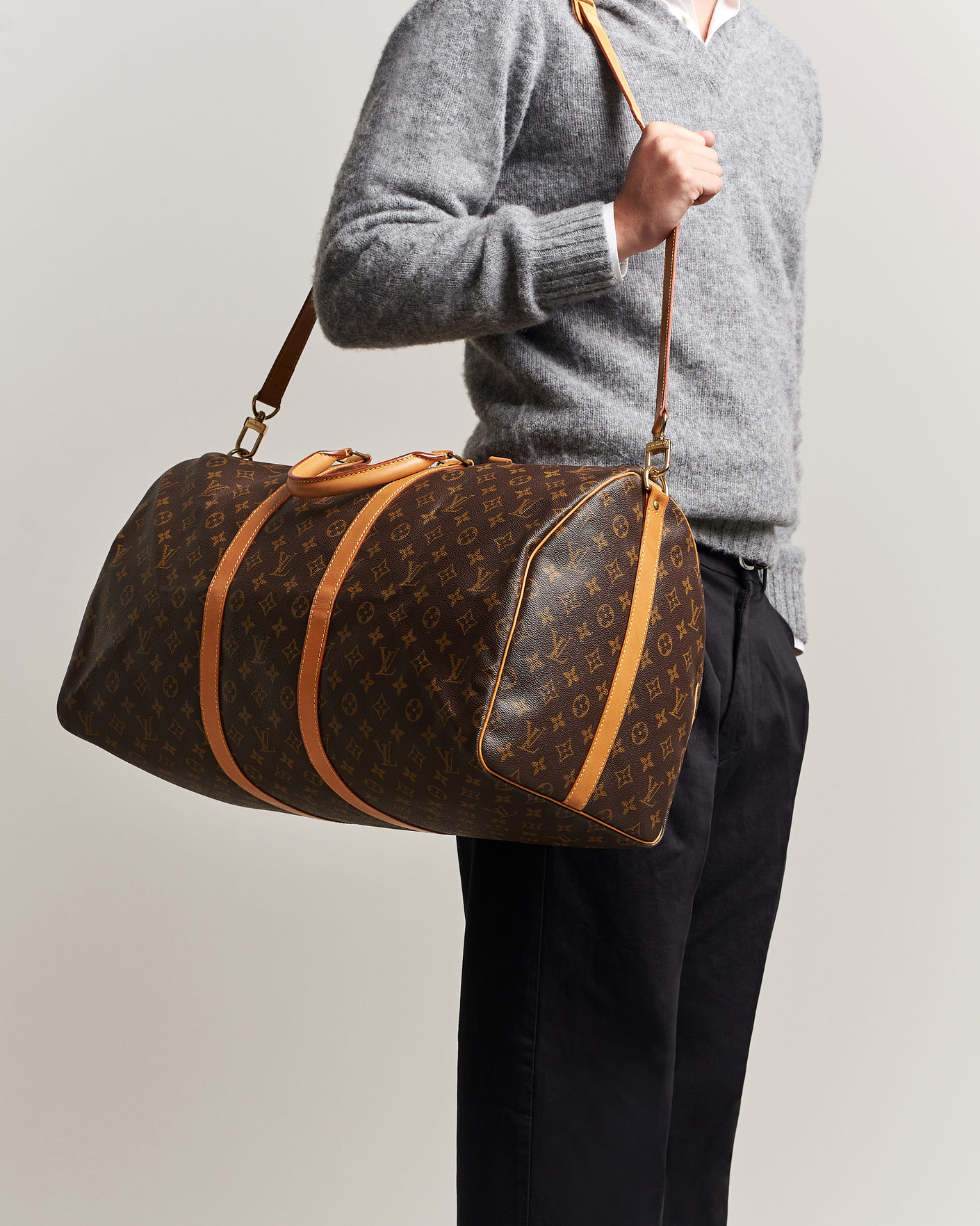 Men | Pre-Owned & Vintage Bags | Louis Vuitton Pre-Owned | Keepall Bandouliére 55 Monogram