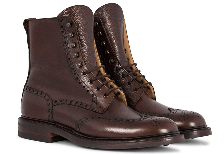 Crockett & Jones Islay Boot Dark Brown Grained Calf