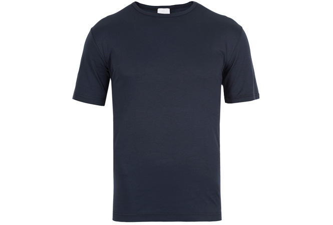 Exklusiv blå t-shirt