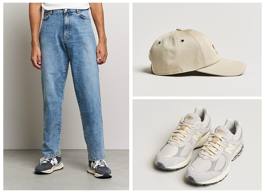 Dad cap and dad sneakers