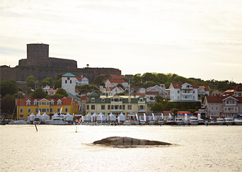 Vy över Marstrands hamn