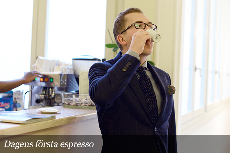 Dagens första espresso